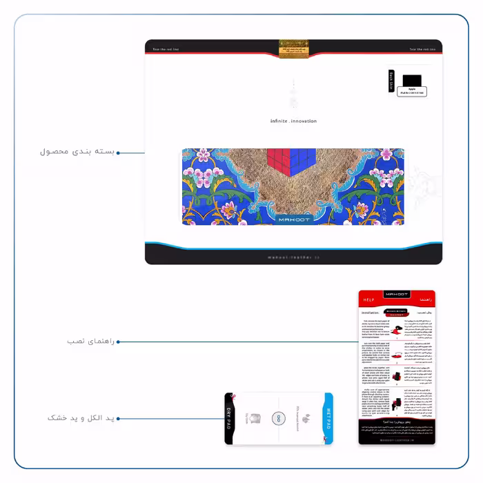 برچسب پوششی ماهوت مدل Maryams Mathematics مناسب برای تبلت اپل iPad Air 2 2014 A1566