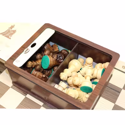 شطرنج مدل چوبی طرح abc کد A10