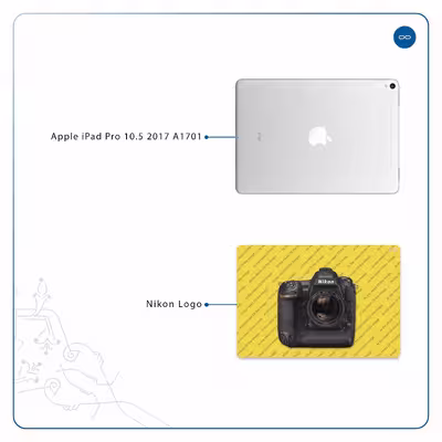 برچسب پوششی ماهوت مدل Nikon-Logo مناسب برای تبلت اپل iPad Pro 10.5 2017 A1701