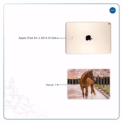 برچسب پوششی ماهوت مدل Horse-1 مناسب برای تبلت اپل iPad Air 2 2014 A1566