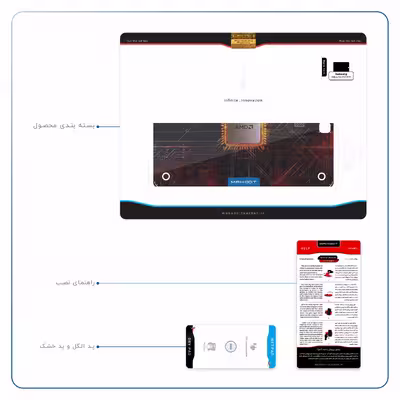 برچسب پوششی ماهوت مدل AMD Brand مناسب برای تبلت سامسونگ Galaxy Tab A 9.7 2015 T550