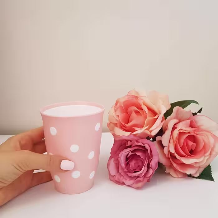 لیوان مدل خالدار بسته 6 عددی 