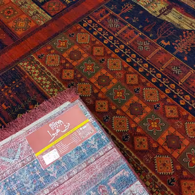 فرش ماشینی هیوا طرح بلوچ کد 5-203