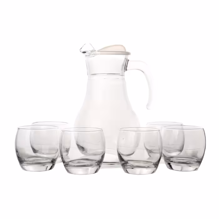 ست پارچ و لیوان 7 پارچه پاشاباغچه مدل بارل کد 410934