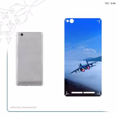 برچسب پوششی ماهوت مدل Fighter plane Su27 مناسب برای گوشی موبایل شیائومی Redmi 3