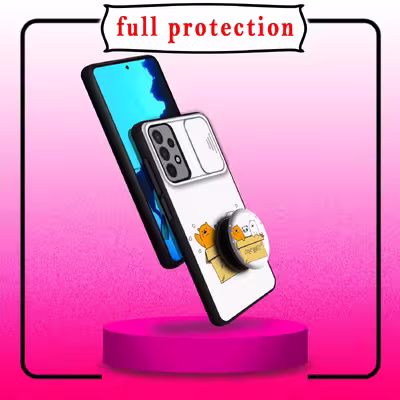 کاور لاین کینگ مدل PandaBax مناسب برای گوشی موبایل سامسونگ Galaxy A72 به همراه پایه نگهدارنده