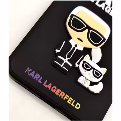 کاور لاین کینگ مدل مرد وگربه 3D مناسب برای گوشی موبایل اپل IPhone 13 pro 