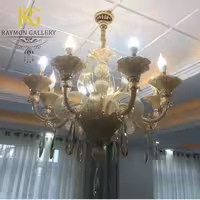 لوستر مورانو شاخه‌ ای شیک کریستالی (8 شاخه)