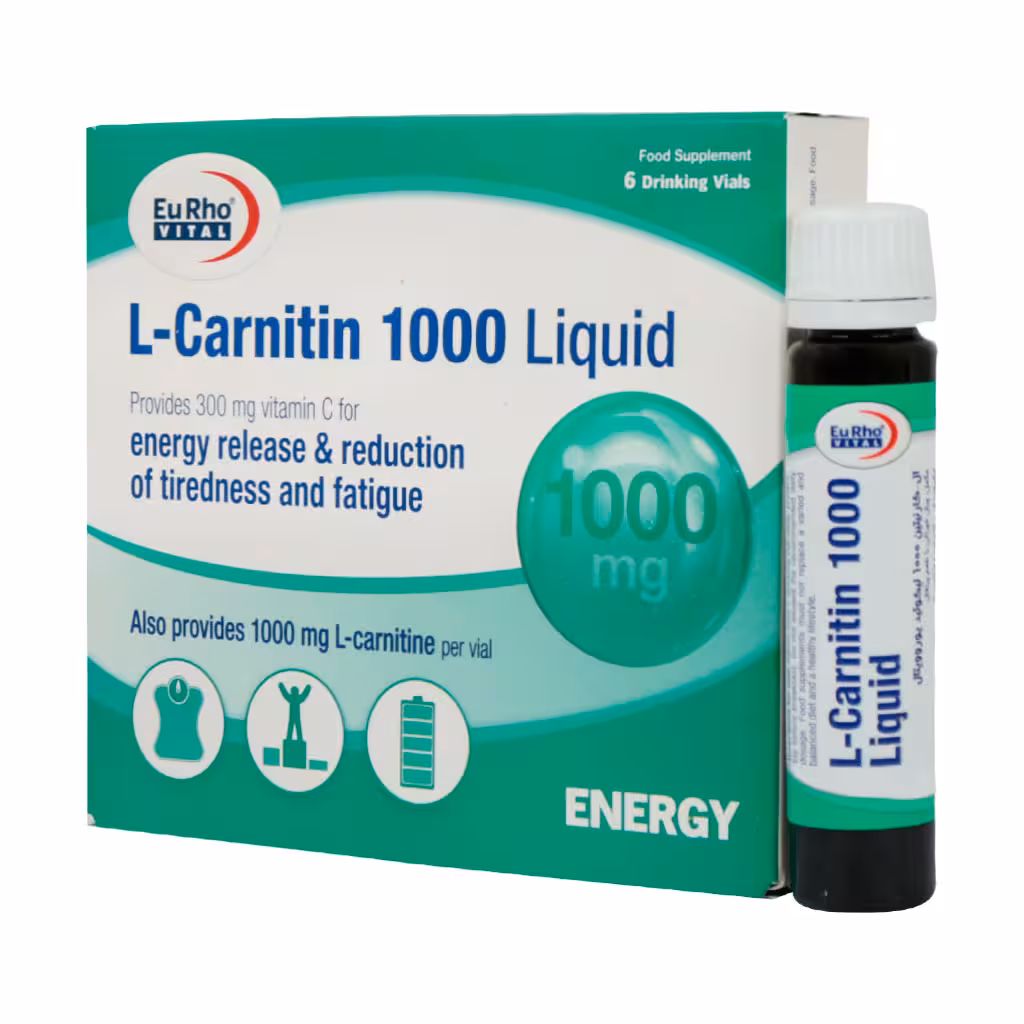 ویال ال کارنیتین 1000 میلی گرم یوروویتال | Eurho Vital L Carnitin 1000 Mg Liquid Vials