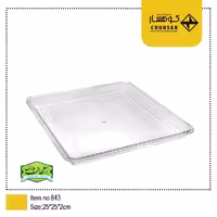 سینی یکبارمصرف کریستال مستطیل بزرگ کوهسار کد 843