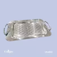 سینی براق استیل بدون پایه بزرگ یونیک UN-4049