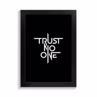 تابلو تایپوگرافی طرح trust no one کد PF-15054