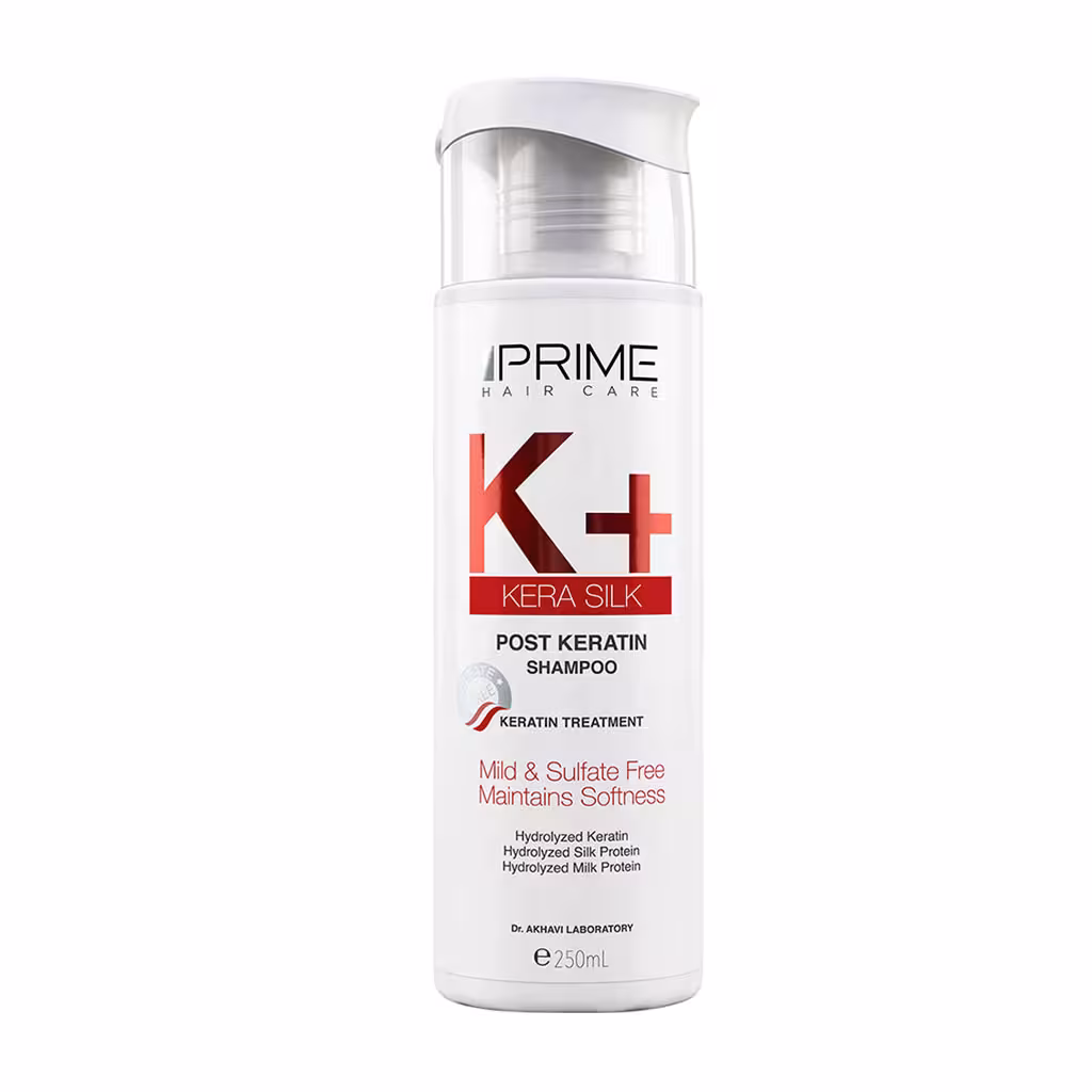 شامپو فاقد سولفات موهای کراتینه شده K پریم 250 میلی لیتر Prime