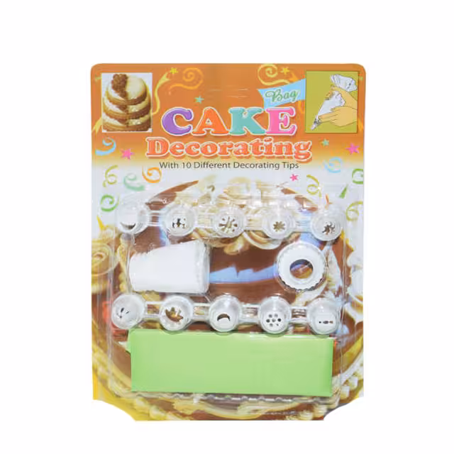 ست قیف خامه زن مدادی پلاستیک مدل 213