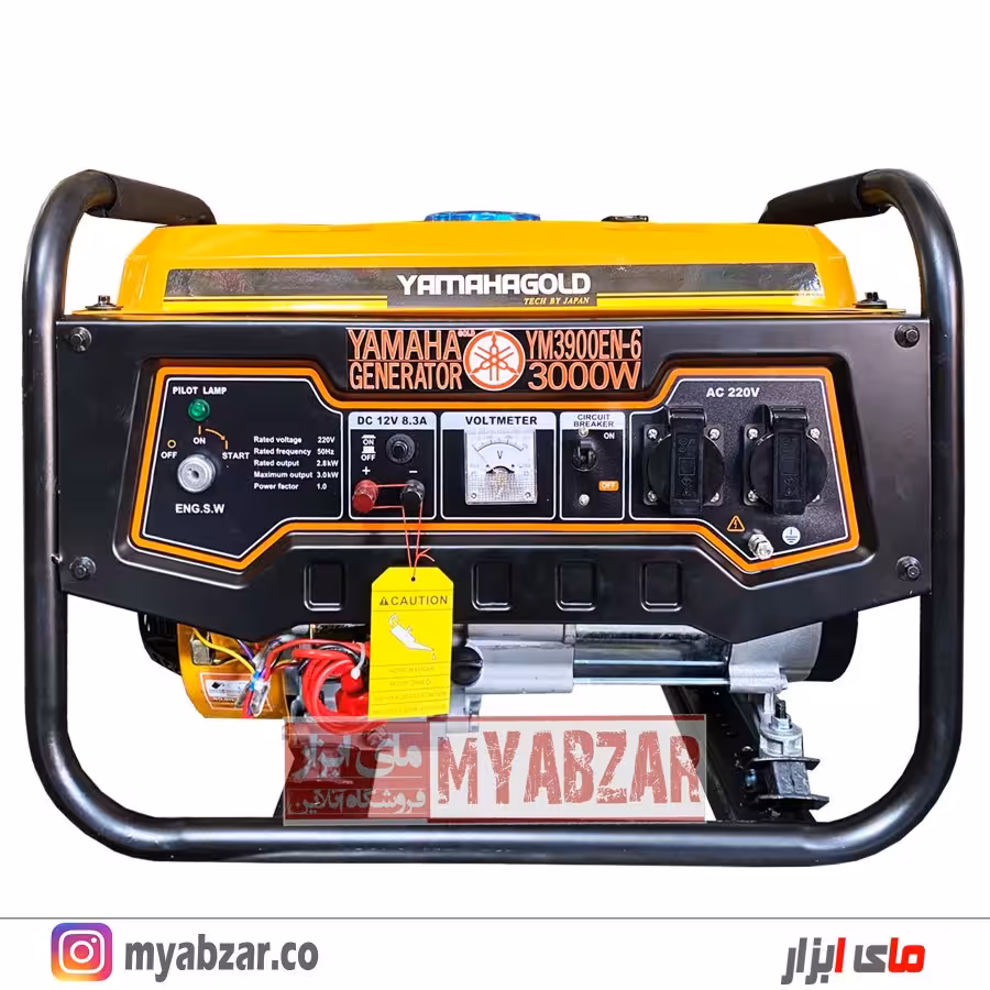 موتور برق یاماها استارتی 3 کیلووات مدل YAMAHA 3900EN-6