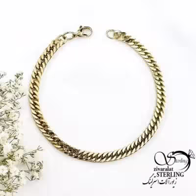 دستبند استیل کارتیر زرد کد 19114