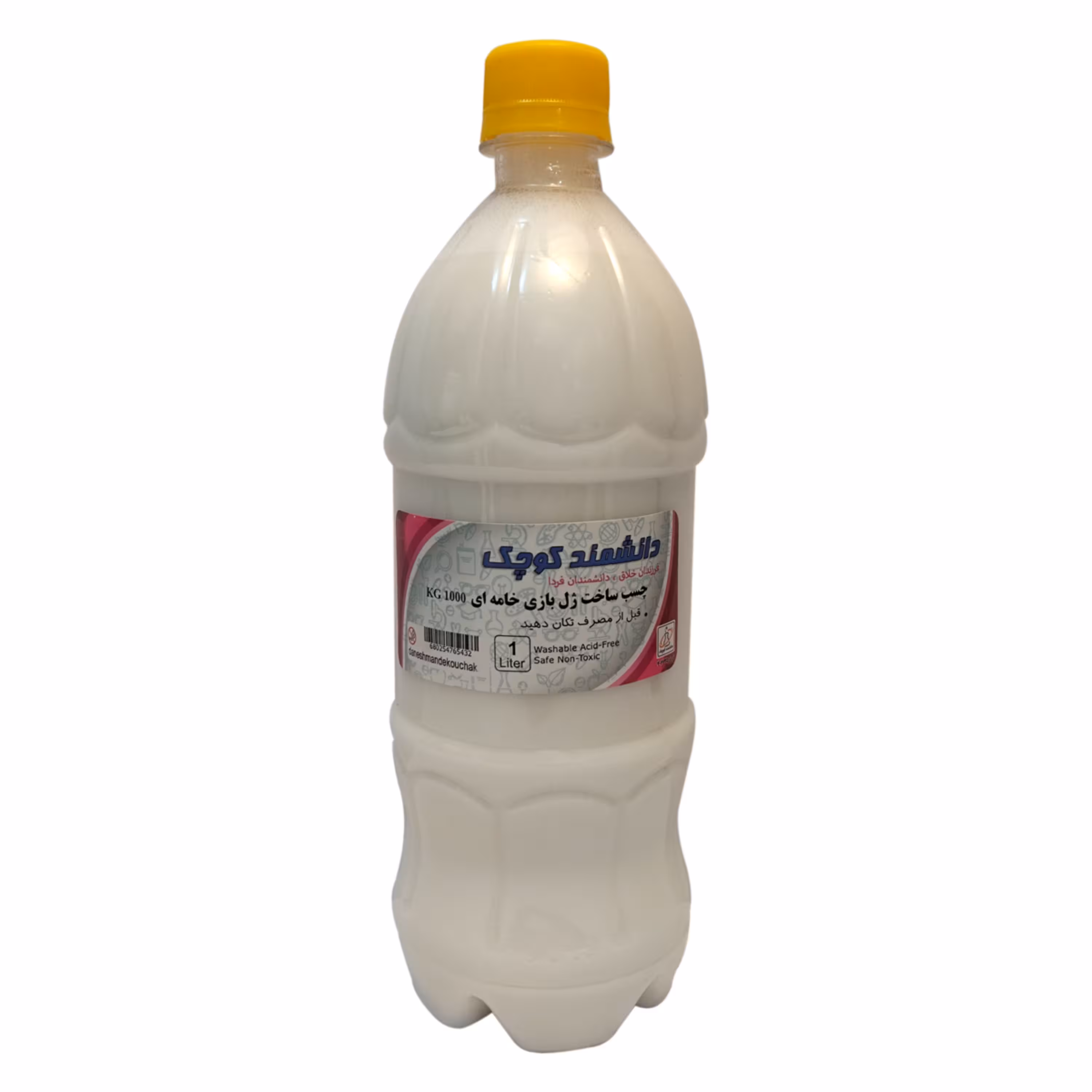 اسلایم خامه ای دانشمند کوچک مدل چسب ساخت کد  KG1000 - سفید