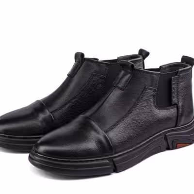 کفش چرم شمس s3 مشکی