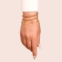 زیباترین دستبند زنانه شیک طرح Louis Vuitton لویی ویتون. کد D408