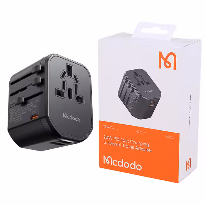 شارژر دیواری فست شارژ 3 پورت مک دودو مدل CP-347