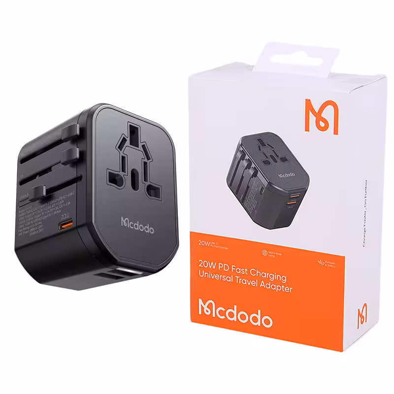 شارژر دیواری فست شارژ 3 پورت مک دودو مدل CP-347