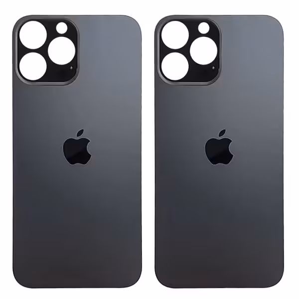 BACK COVER DOOR 13 PRO MAX BLACK GRAY APPLE