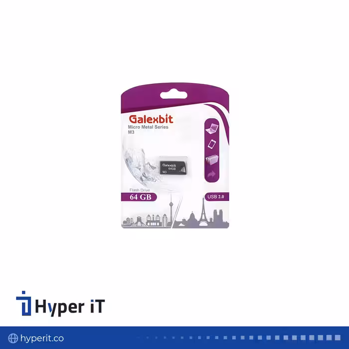 فلش مموری گلکسبیت مدل Micro Metal Series M3 USB 2.0 ظرفیت 64 گیگابایت