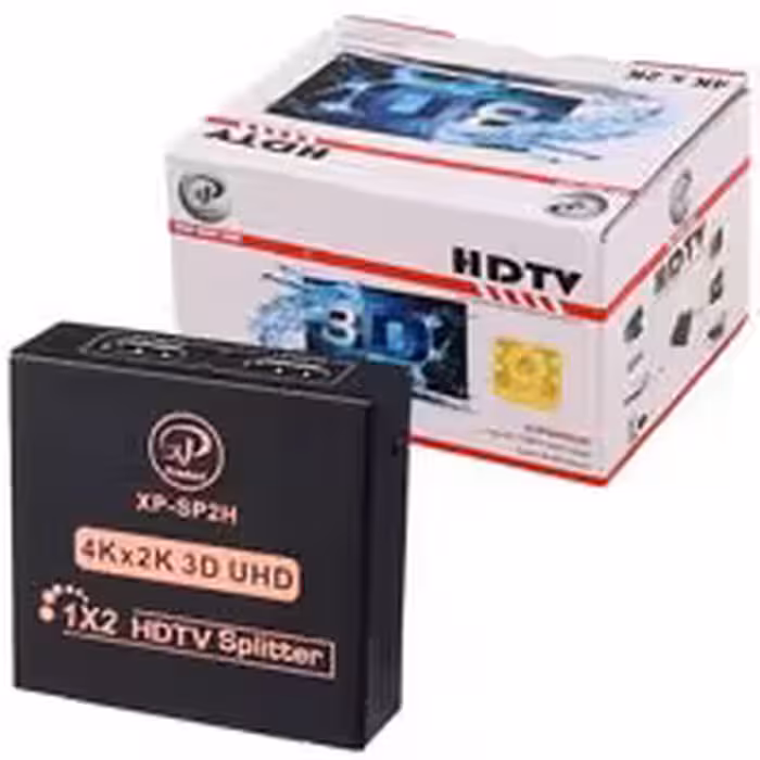 تبدیل اسپیلیتر 1به 2 HDMI 4K آداپتوردار XP-SP2H