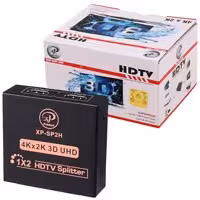 تبدیل اسپیلیتر 1به 2 HDMI 4K آداپتوردار XP-SP2H