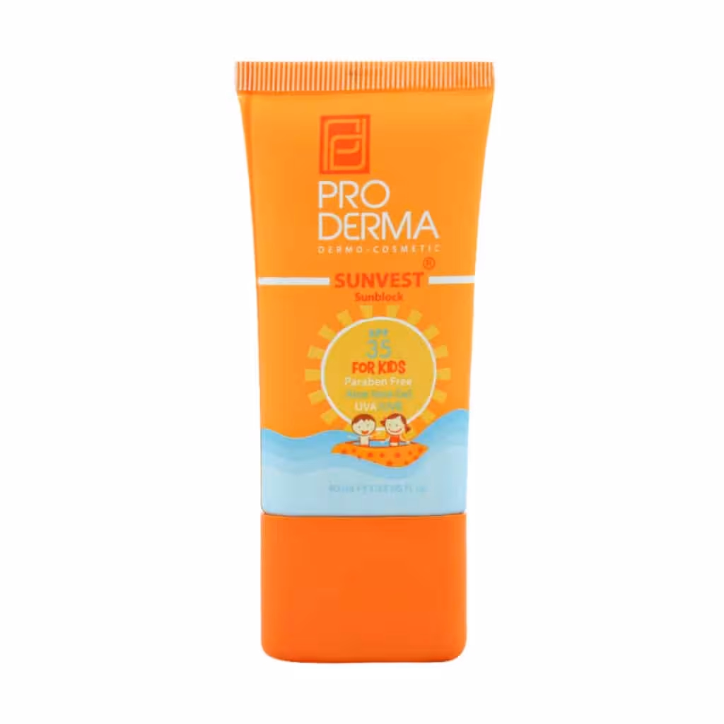 کرم ضد آفتاب کودکان SPF35 پرودرما 40 میلی لیتر