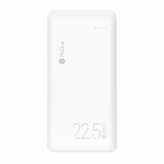 پاوربانک (PD و فست شارژ) ProOne 22.5W 10000mAh مدل PPB5115 - سفید