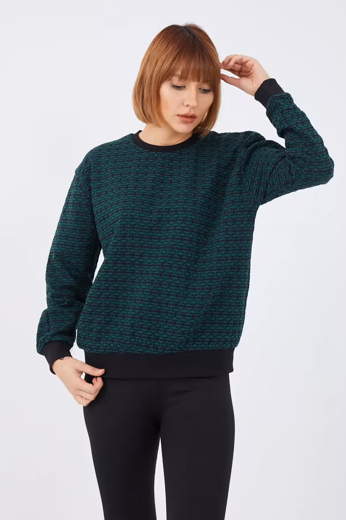 بلوز یقه گرد زنانه ترک - 11110