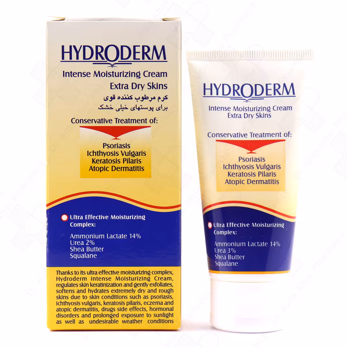 کرم مرطوب کننده قوی هیدرودرم مناسب پوست های خشک و خیلی خشک 50 میلی لیتر