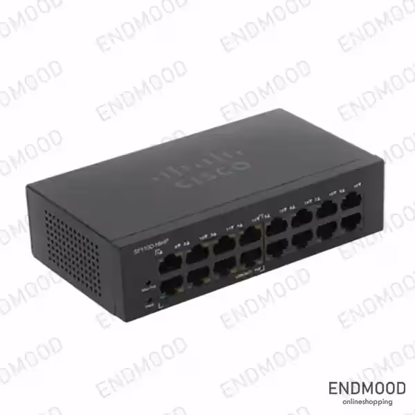 سوئیچ 16 پورت سیسکو POE غیرمدیریتی مدل Cisco SF110D-16HP