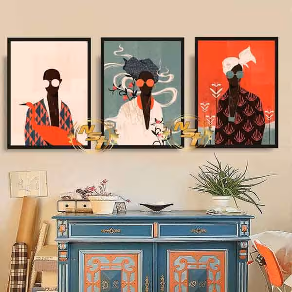 تابلو دکوراتیو طرح آفریقایی کد GH087