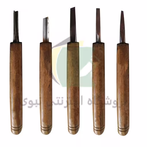 مغار دسته چوبی مجموعه 5 عددی