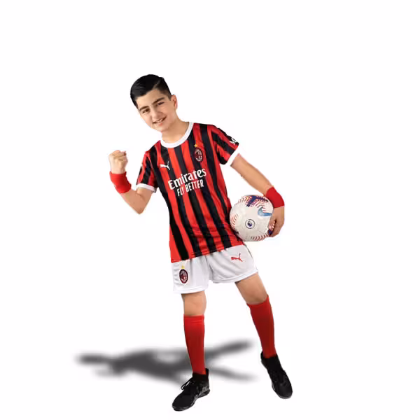 پیراهن و شورت بچه گانه اول آث میلان 2024/2025