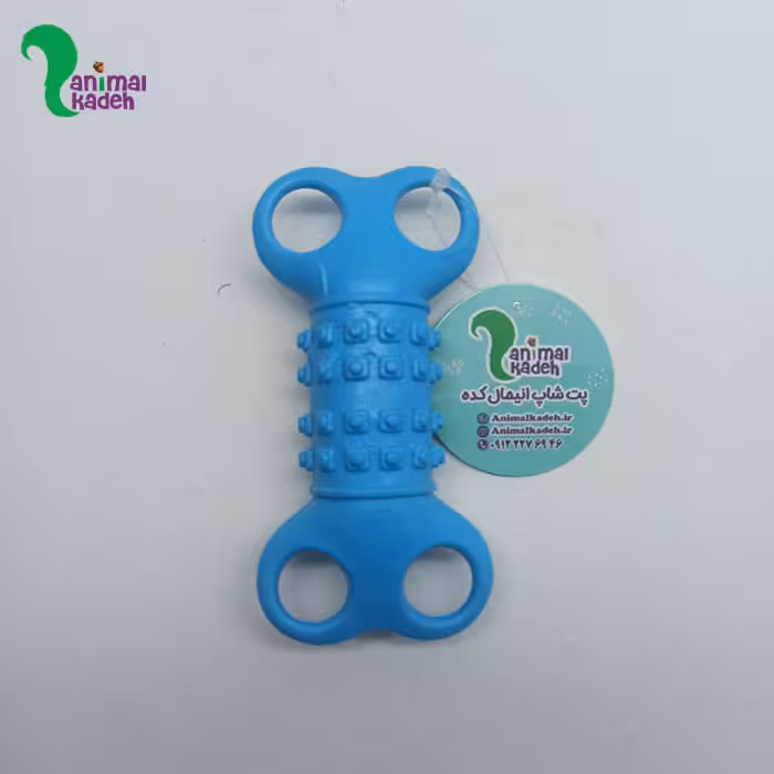 اسباب بازی دندانی سگ و گربه مدل هپی (آبی)