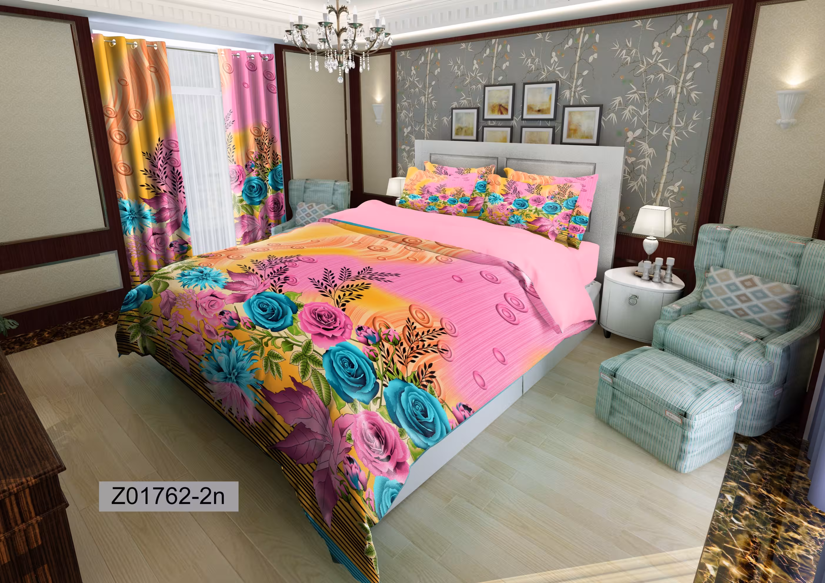 لحاف روتختی تنسل سه بعدی (3D) کالای خواب متین کد 1762