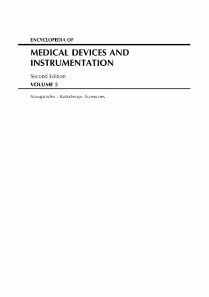 خرید و دانلود نسخه کامل کتاب Encyclopedia of Medical Devices and Instrumentation