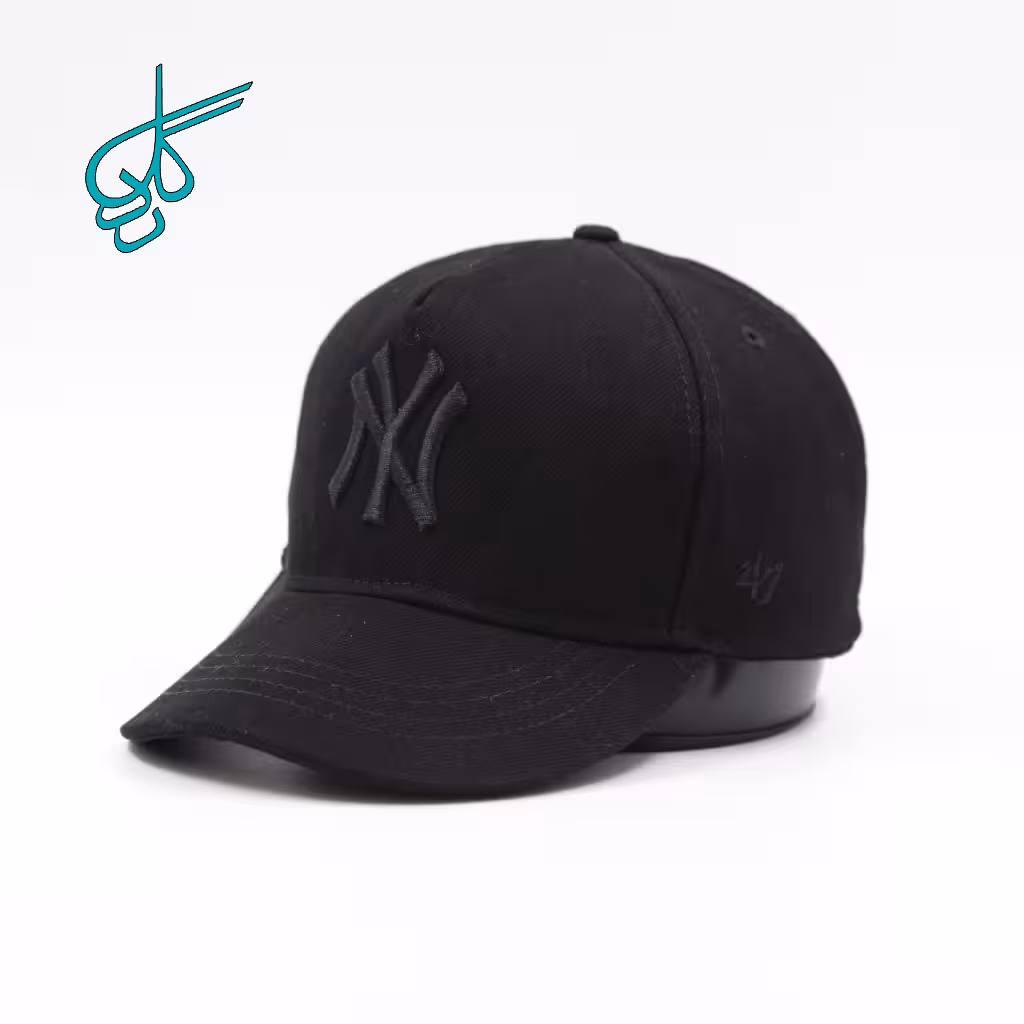 خرید کلاه نقابدار بیسبالی کتان تراکر گلدوزی مشکی برند NY کد 2816136 - ردگل