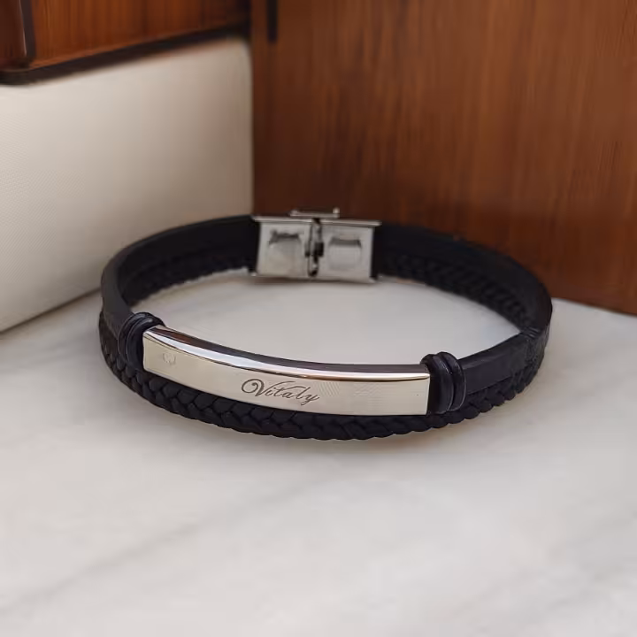 دستبند ویتالی چرمی اسپرت دو دور