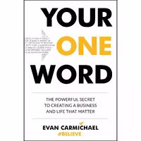 کتاب زبان اصلی Your One Word اثر Evan Carmichael انتشارات TarcherPerigee