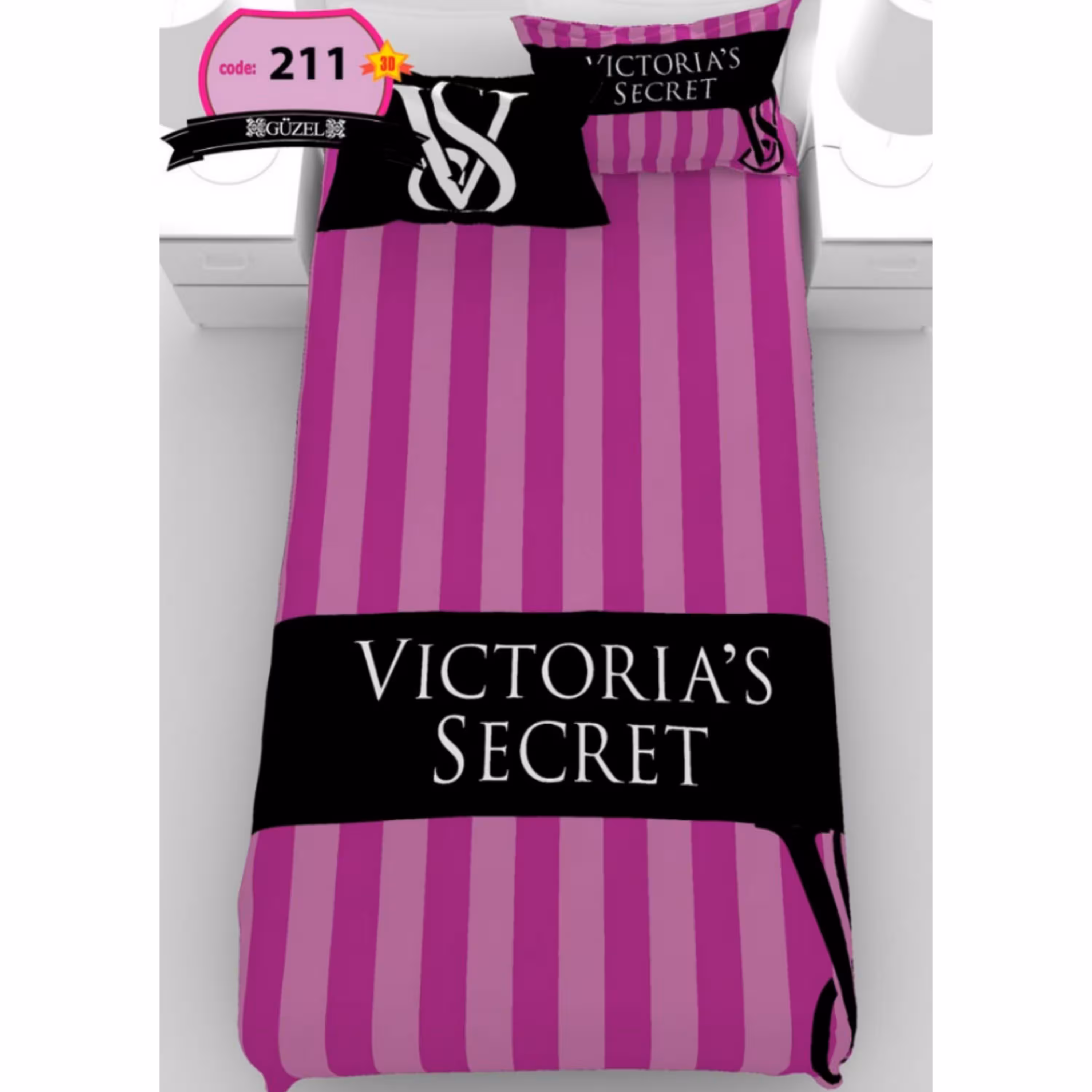 روتختی تک نفره سه بعدی برند گوزل -5 تکه -کد211