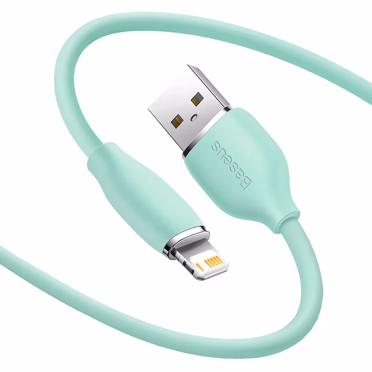 کابل تبدیل USB به لایتینیگ بیسوس مدل CAGD000006 طول 1.2 متر و توان 2.4 آمپر