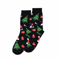 جوراب ساقدار پاتریس سری کریسمس طرح کاج