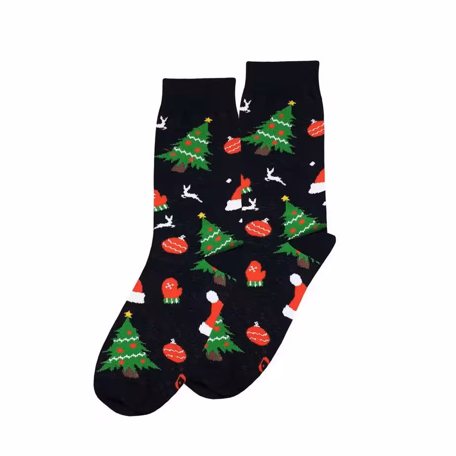 جوراب ساقدار پاتریس سری کریسمس طرح کاج