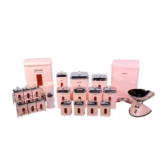 سرویس آشپزخانه لیمون 22 پارچه چهار گوش