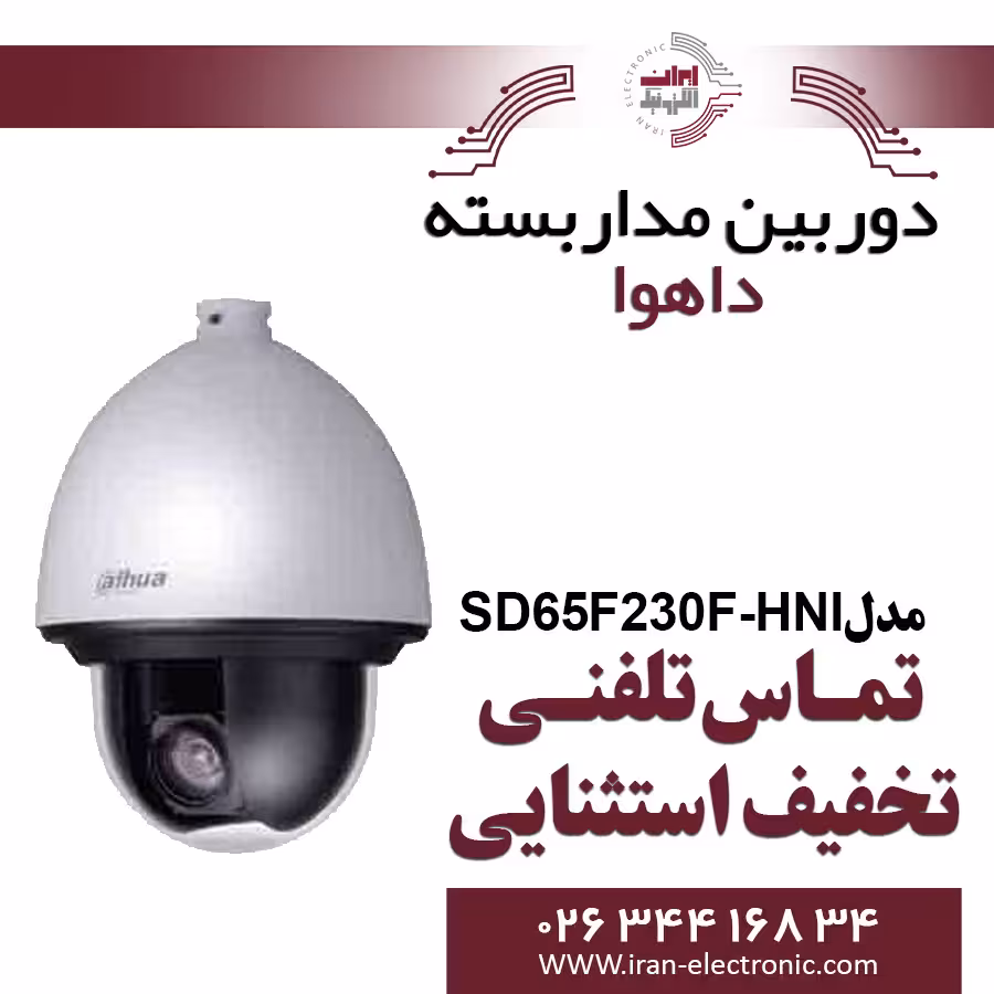 دوربین اسپید دام تحت شبکه داهوا مدل Dahua SD65F230F-HNI