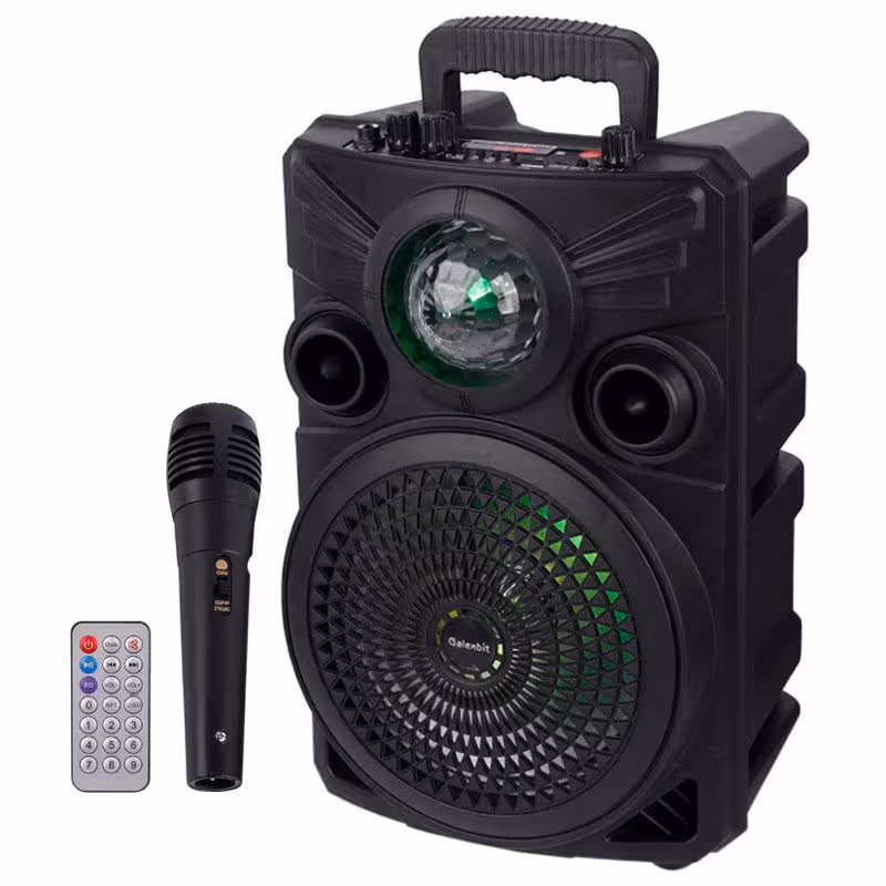 اسپیکر بلوتوثی رم و فلش خور Galexbit GS20   میکروفون و ریموت کنترل